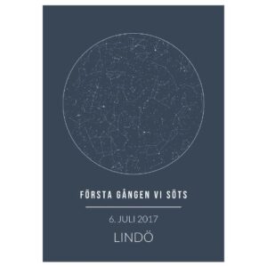 Personlig stjärnhimmelsposter